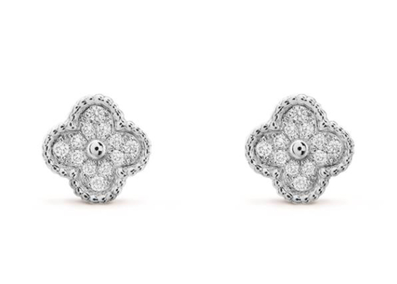 oro Diamond Earrings, peso de 0.24ct 18k de 10m m Diamond Ear Studs 2.37g