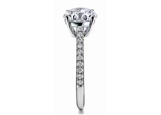 38pcs Diamond Engagement Ring Settings Round natural cortó 1.2ct RD7MM