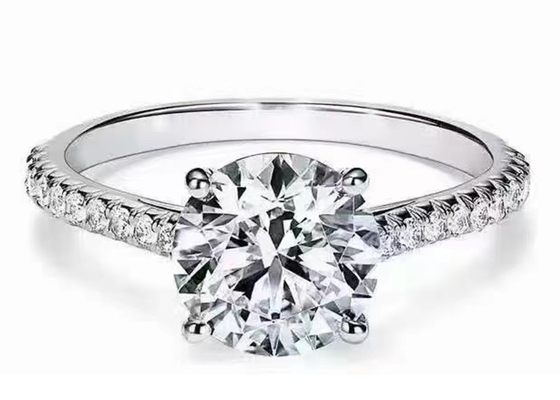 38pcs Diamond Engagement Ring Settings Round natural cortó 1.2ct RD7MM