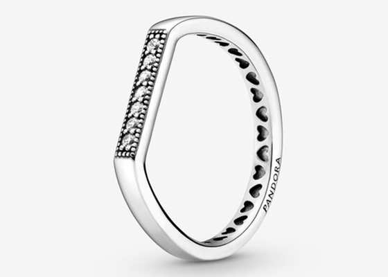 Rose Gold Clicker polifacética, dimensión real de los anillos de compromiso 1.2mm×8m m del diamante