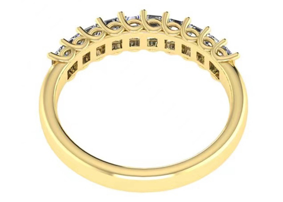 10pcs el EM del diamante 18k Rose Gold Ring 3.0×2.0m m cortó para el aniversario