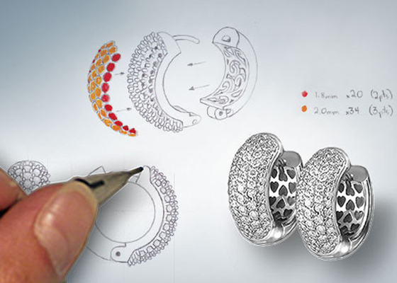 Dos ODM material del oro del anillo 14K de la joyería del soporte del tono 0.80ct semi para el compromiso