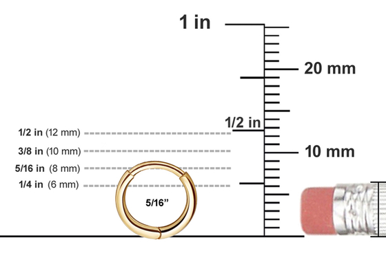 ODM de perforación del OEM del pendiente de la joyería del cuerpo del oro 14K con el diamante del rectángulo