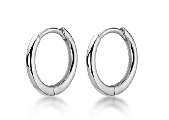 ODM atractivo de los pendientes del aro del oro de la hélice 14k para la dimensión de las mujeres 1.2mm×10m m