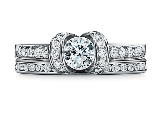 corte de ronda blanco del oro sólido de Ring Set 14K de la boda del compromiso 0.78ct 3M M