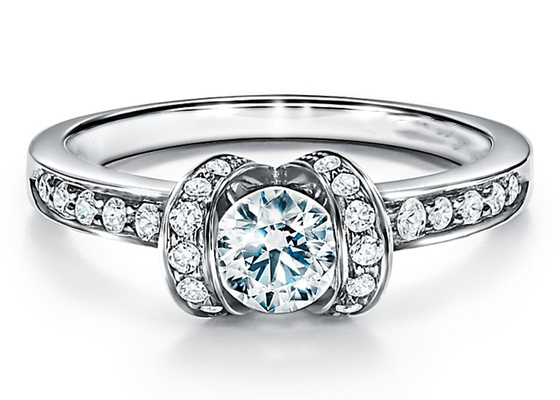 corte de ronda blanco del oro sólido de Ring Set 14K de la boda del compromiso 0.78ct 3M M