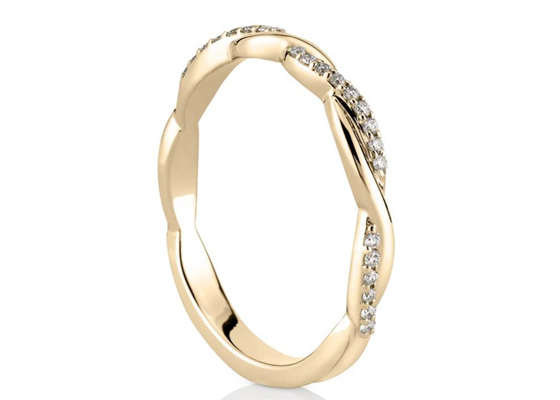 ODM real del corte de ronda de Diamond Jewellery Ring 0.3ct del oro blanco 14K para el compromiso