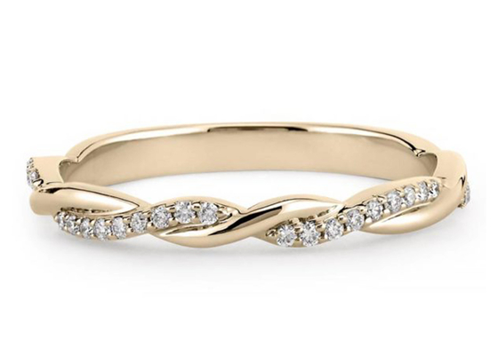 ODM real del corte de ronda de Diamond Jewellery Ring 0.3ct del oro blanco 14K para el compromiso