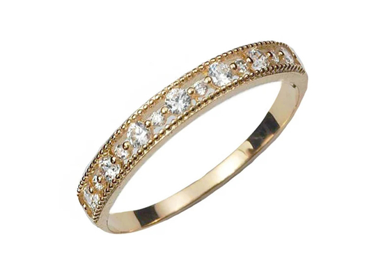 Tamaño real de Diamond Jewellery Ring Round Cut 2.5m m 1.3m m del estilo afiligranado