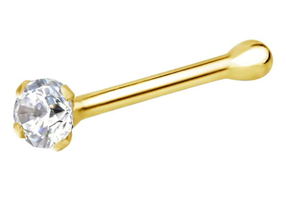 anillo de nariz del oro 14k de 7m m, OEM de perforación de la joyería de la nariz no irritante