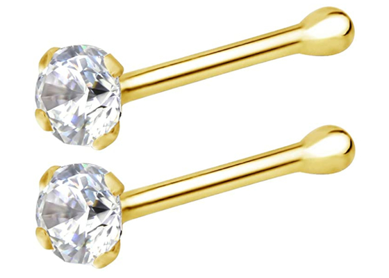 anillo de nariz del oro 14k de 7m m, OEM de perforación de la joyería de la nariz no irritante