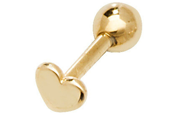 Atornille detrás los pendientes del oro 9K para el cartílago para la boda del compromiso