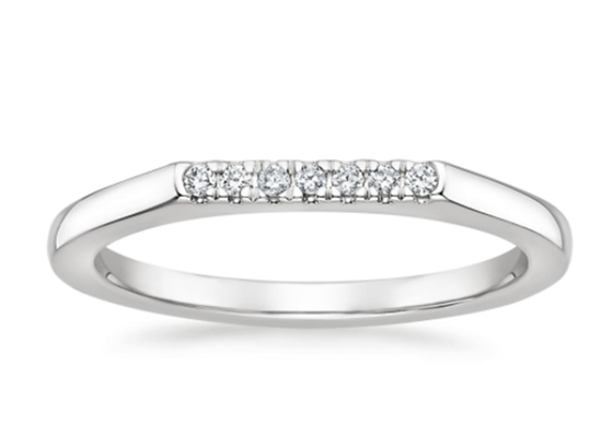 1.3m m 0.07carat 925 Sterling Silver Moissanite Engagement Rings para las mujeres