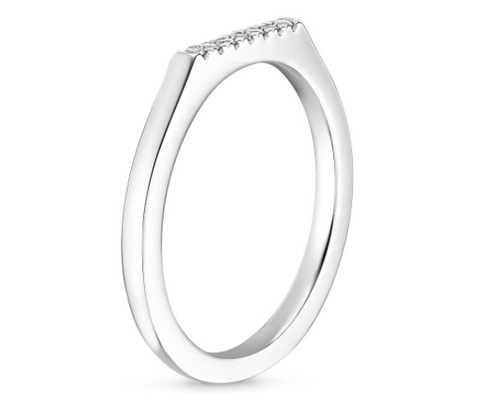 1.3m m 0.07carat 925 Sterling Silver Moissanite Engagement Rings para las mujeres