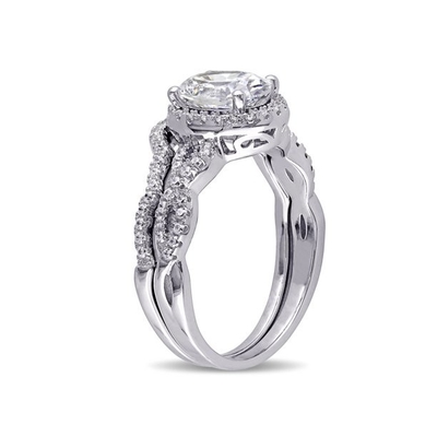 Peso oval de Diamond Engagement Ring 0.92ct del oro blanco del corte 18kt para el ODM de las mujeres