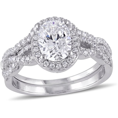 Peso oval de Diamond Engagement Ring 0.92ct del oro blanco del corte 18kt para el ODM de las mujeres