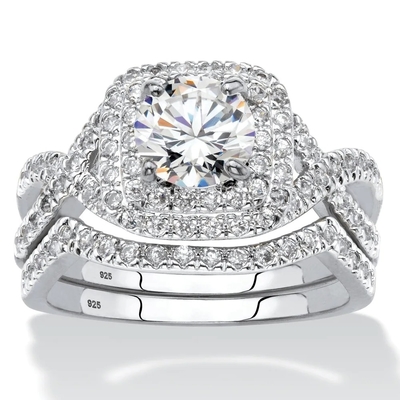 0.92ct SI1 Diamond Engagement Wedding Rings Round cortó para nupcial