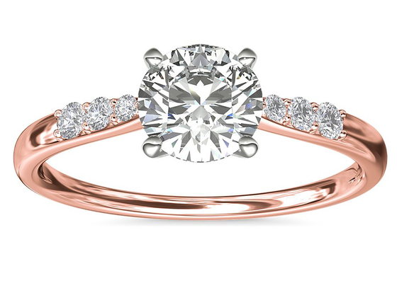 Plata Ring With 3.6ct del ajuste 9K de la garra alrededor del diamante cortado del laboratorio