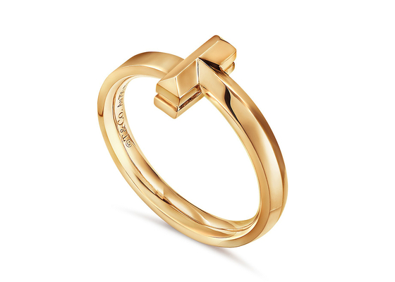 3.89g anchura del anillo 2.5m m de la joyería del oro sólido del peso 18K para la boda del compromiso