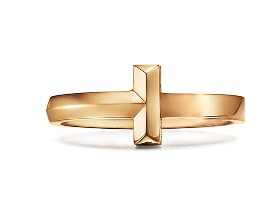 3.89g anchura del anillo 2.5m m de la joyería del oro sólido del peso 18K para la boda del compromiso
