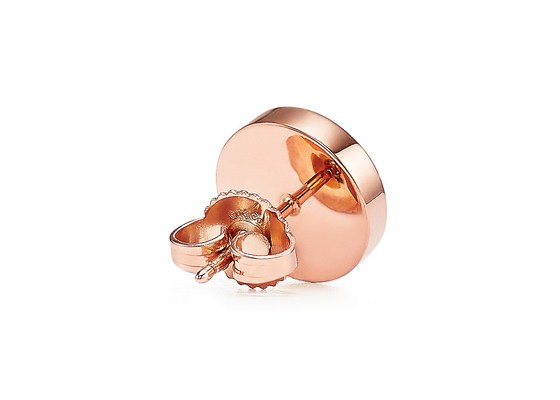 pendientes de 2.37g Rose Gold Mother Of Pearl, tamaño nacarado del perno prisionero 9.65m m