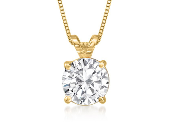 Los collares del oro de 1,20 quilates 14K amarillean al OEM material del oro para el aniversario